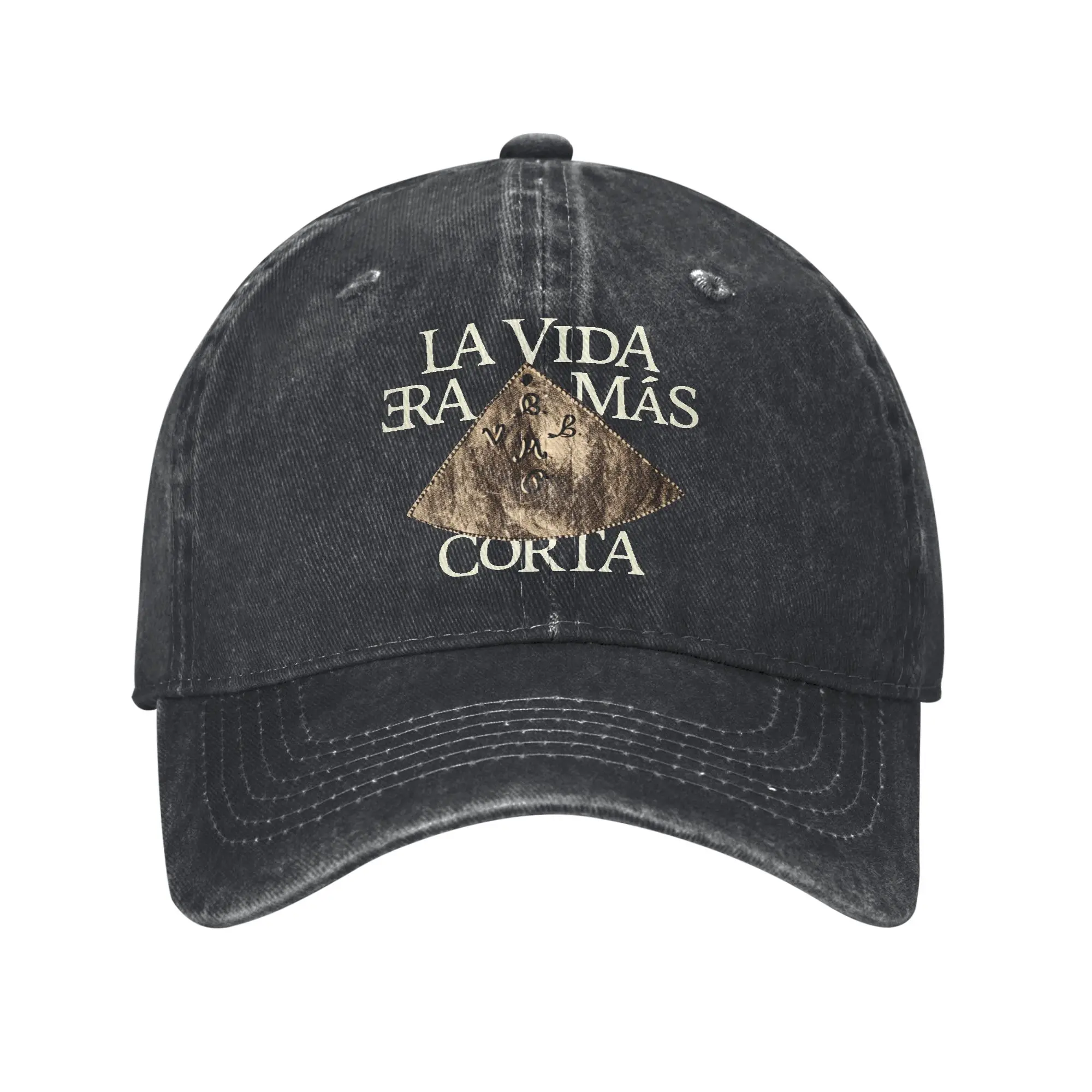 Rapper Milo J La Vida Era Mas Corta Album Baseball Cap Sun  Kpop Rock Dropshipping Washed Fashion Custom Logo Baseball Caps