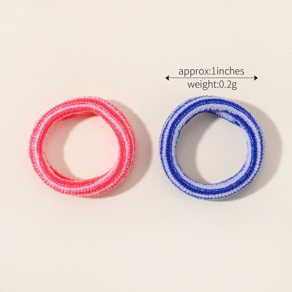 20/50pcs Girls Colourful Disposable Rubber Band Hair Ties Headband Children Ponytail Holder Bands Kids Hair Accessories