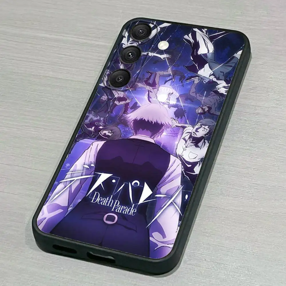 Custodia per telefono D-Death Parade per Samsung S25,S24,S23,S22,S21,S20,S10,Ultra,Plus,Lite,FE, Cover morbida in silicone nero