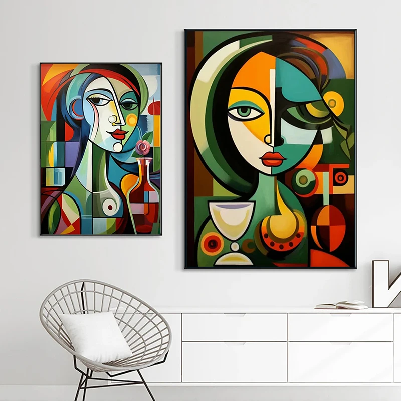 Picasso Famous Canvas Painting Abstract Women Posters and Prints Wall Art Pictures for Living Room Home Decoration