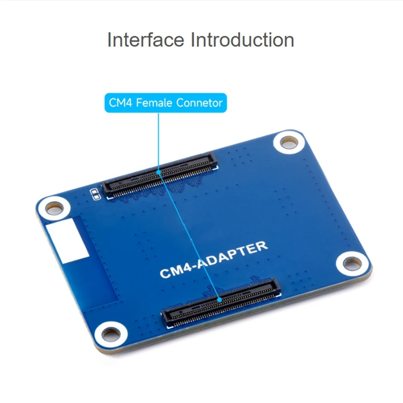 CM4-Adapter mit KÜHLKÖRPER für Raspberry Pi CM4-Schnittstellenanschluss-Schutzplatine, oft Testplatine für Raspberry Pi CM4-AU32