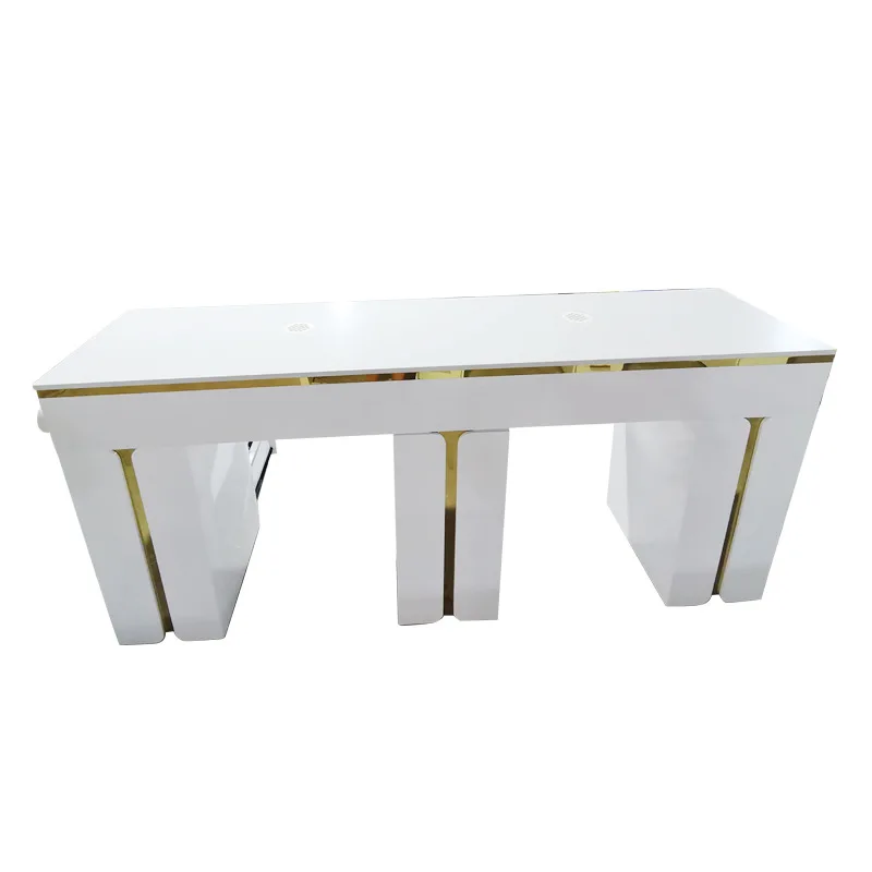 

Double seat, manicure table, white, with drawers, cabinet, solid wood.