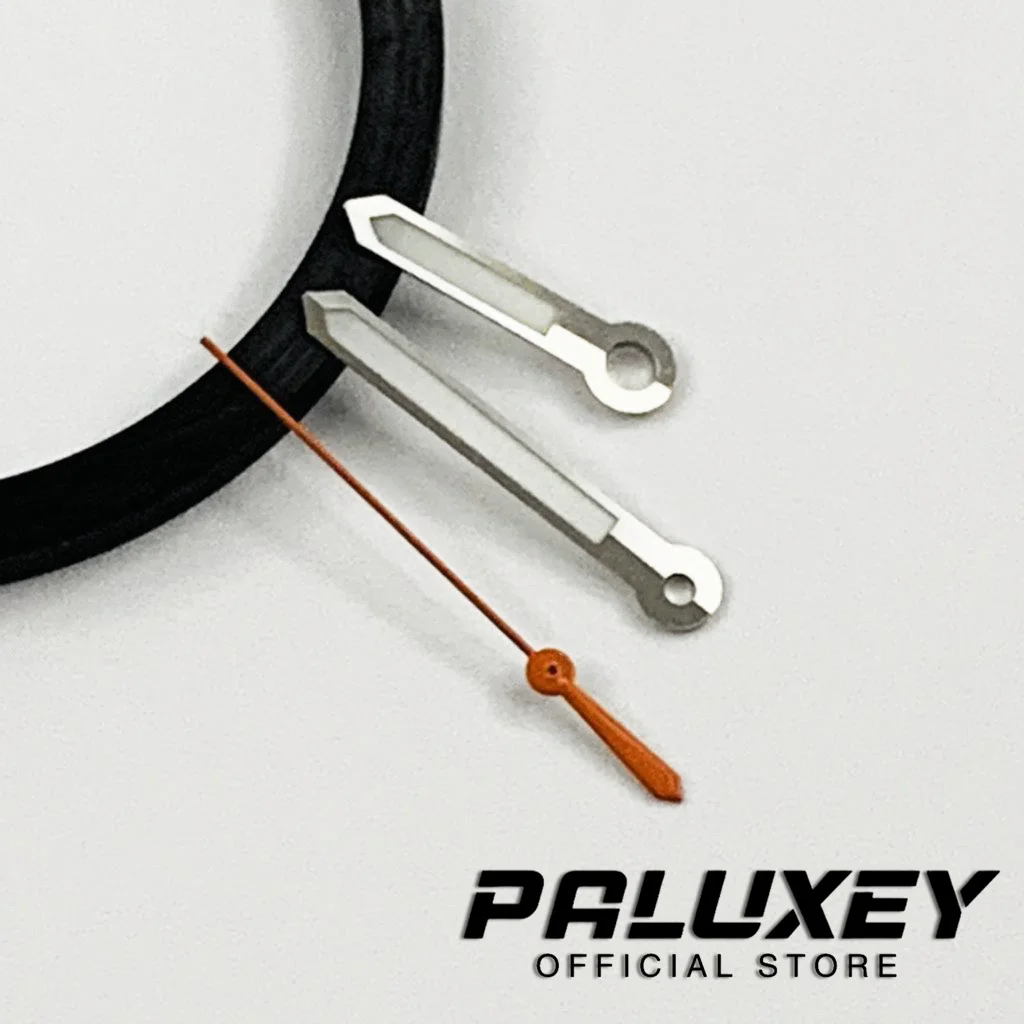 2番目の手の発光時計ハンドムーブメント、移動時計、シルバー、赤、オレンジ、緑、黄色、nh35、nh36、4r、7s