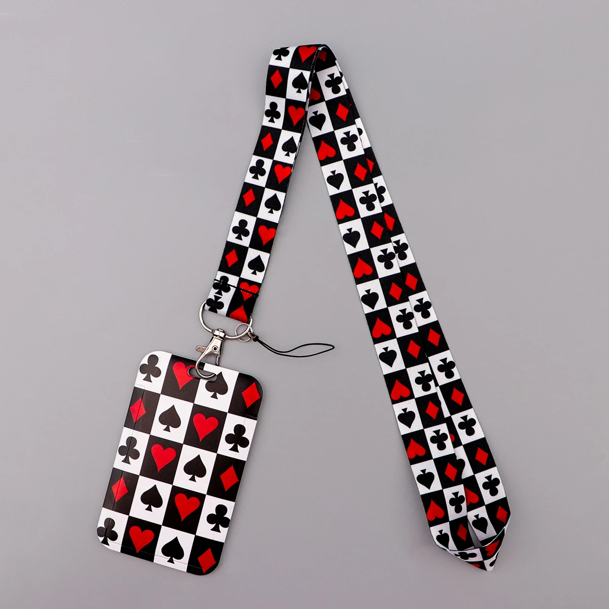 Poker Style Neck Strap Lanyard For Keys ID Credit Card Cover Badge Holder Women Men Phone Charm Key Lanyard Keychain Accessories