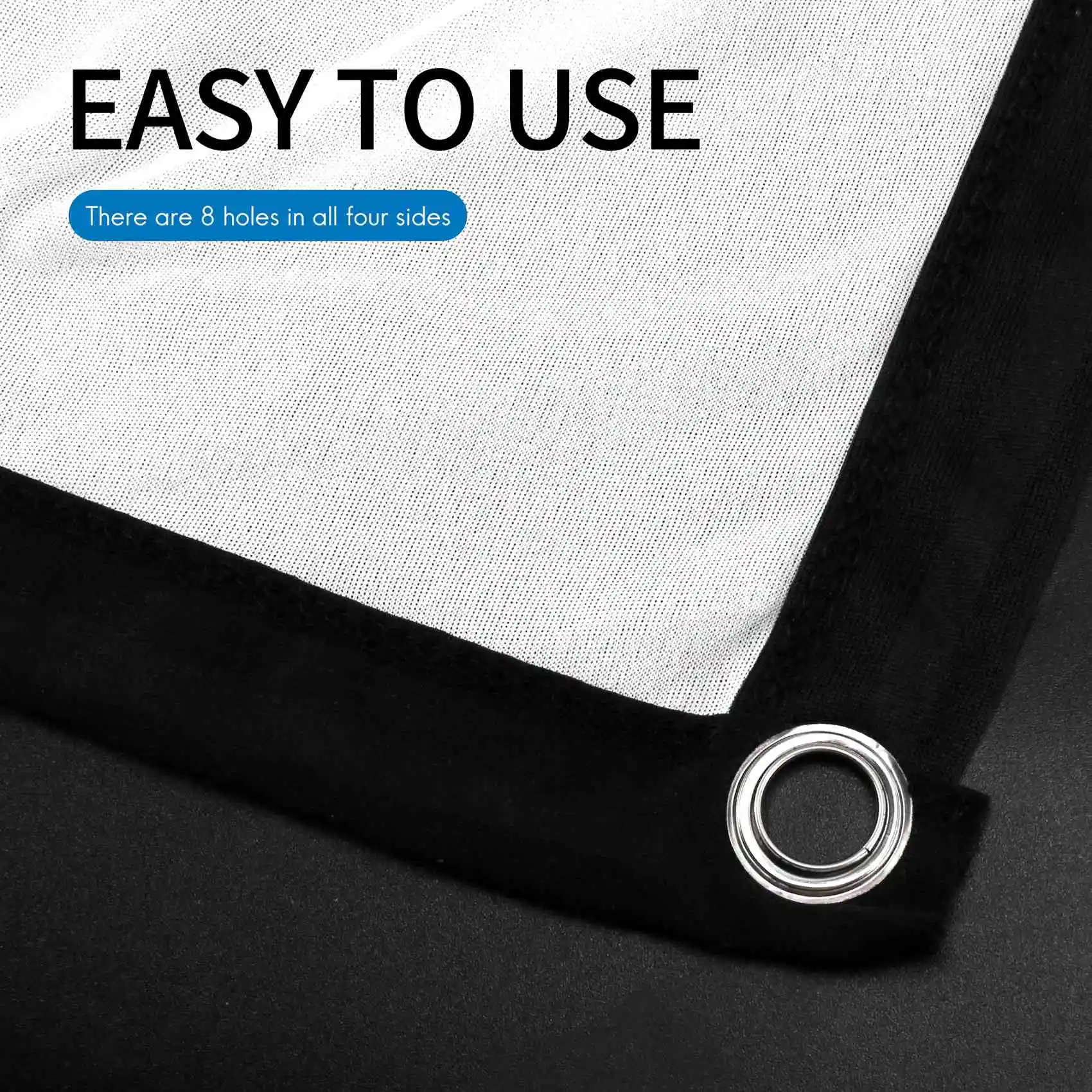 -BOFF 100 インチ 3D HD プロジェクタースクリーン 16:9 折り目防止投影映画スクリーンキャンバスホームシアター屋外用