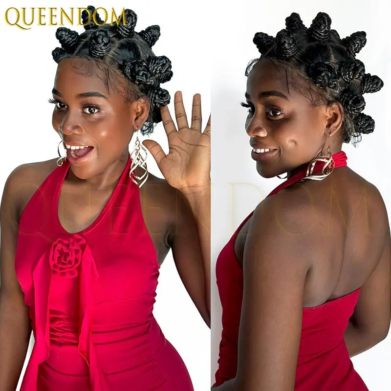 Peruca trançada de nós synthétiques africanos 360, renda frontal completa, caixa jumbo, trança de cornrow para mulheres negras, faux locs, fácil de usar