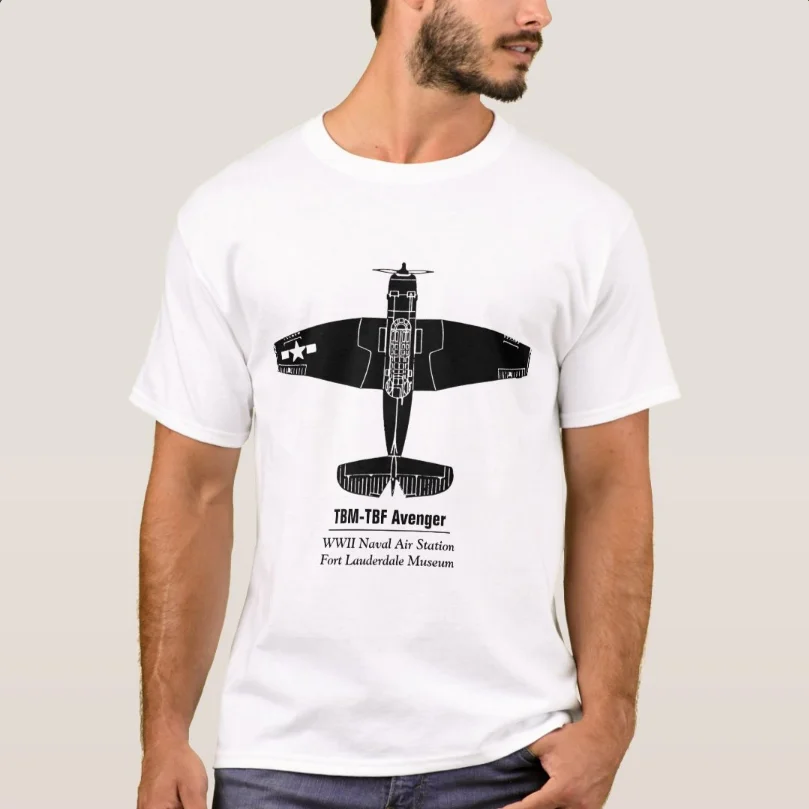 TBF Avenger Torpedo Bomber T-Shirt 100% Cotton O-Neck Summer Short Sleeve Casual Mens T-shirt Size S-3XL