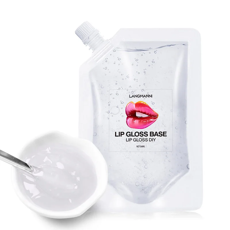 Brillo de labios líquido de negocios DIY, Base de aceite hidratante, brillo de labios transparente, Gel de materia prima