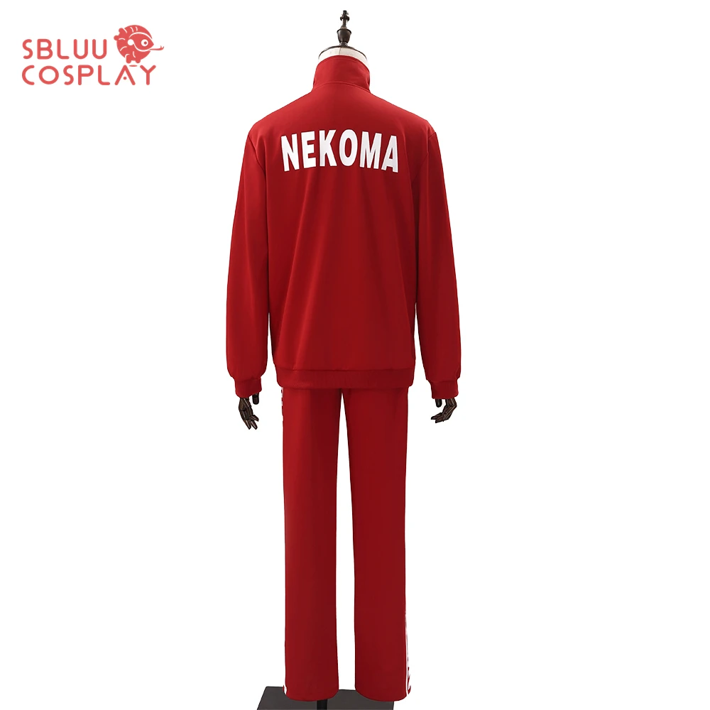 SBluuCosplay Anime Nekoma School Uniform Kuroo Tetsuro Kozume Kenma Cosplay Costume Embroidery Full-zip Tracksuit Daily Wear