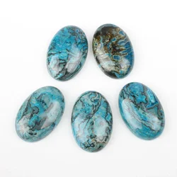 1pcs/Bag 18 Colors Natural Stone Cabochons 20x30x7mm Oval Pattern Pendant Star Jewelry Making DIY Necklace Bracelet Accessory