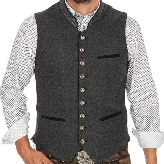 

Men'S Compression Shirts Tank Undershirts VêTement Homme Casual Fashion Vest V Neck Groom And Groomsmen Wedding Dress Vest