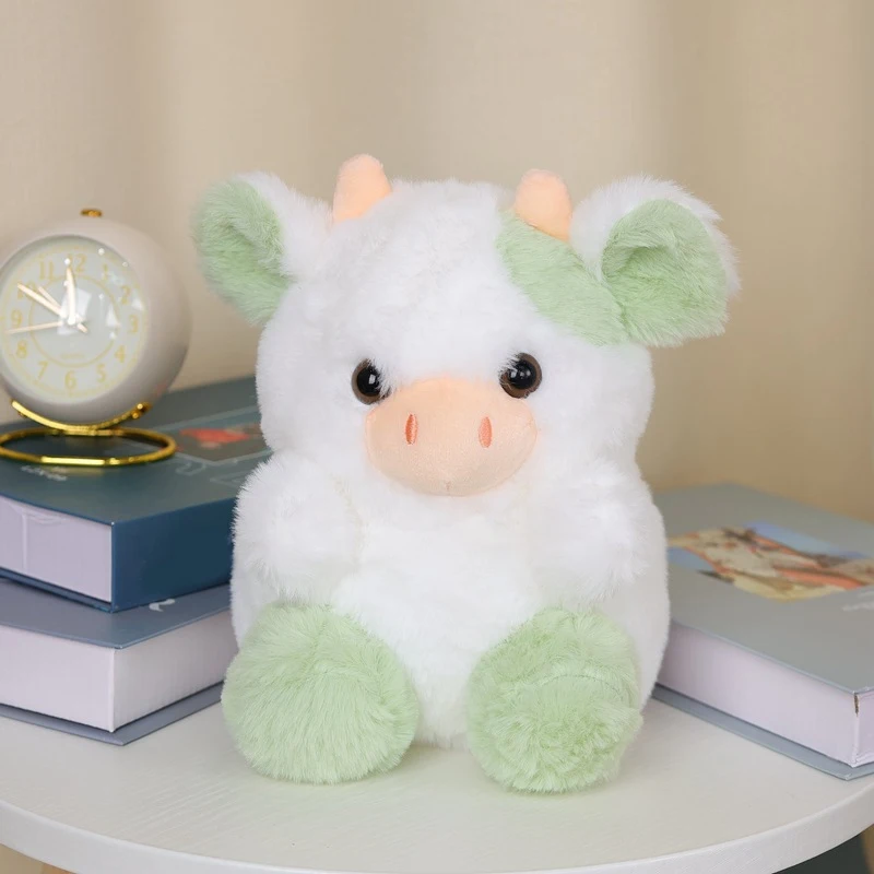 Cute Cow Plush Toy Doll Home Decoration, Desktop Decoration Cake Doll Birthday Gift Office Desktop Decorations Scene Decorations