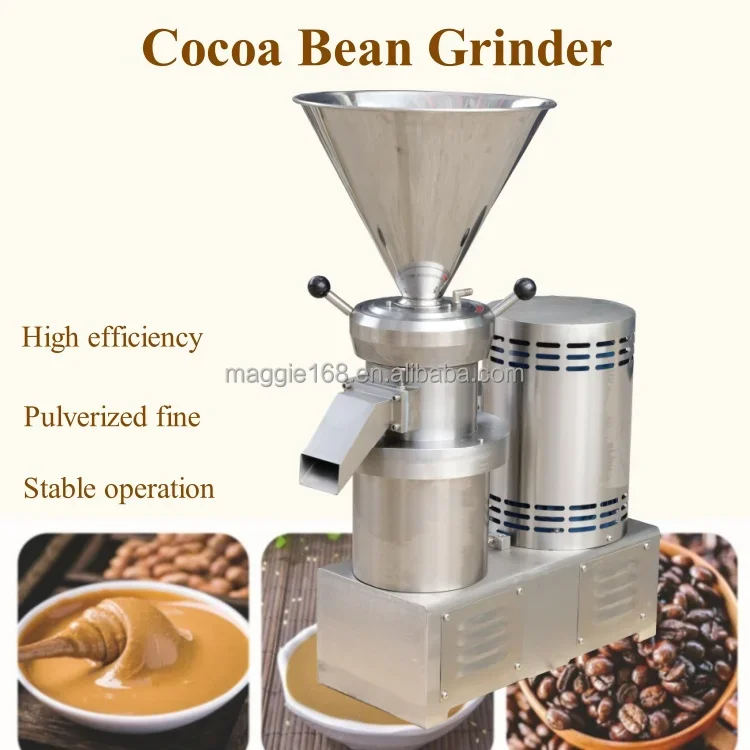 50-100Kg per Hour 220v/380v 4kw  Motor Sesame Grinder Nut Processor Small Gasoline Peanut Paste Butter Machine for Walnut