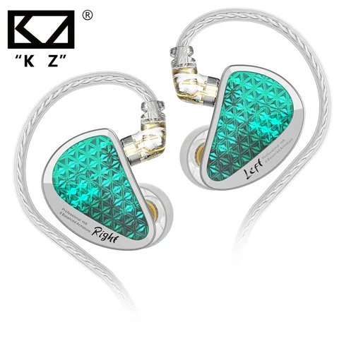 Kz as16 pro fone de ouvido com fio 8ba armadura equilíbrio no monitor fone mp3 baixo música fones alta fidelidade com microfone