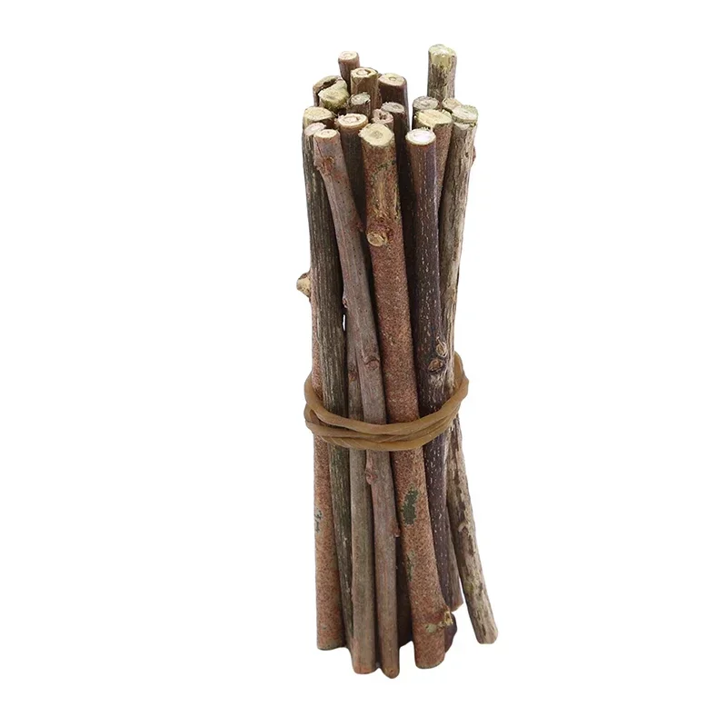 New 20PCS Wooden Stick Willow Branch Log Discs Sticks DIY Crafts Supplies For Wedding Party Background Painting Decoration