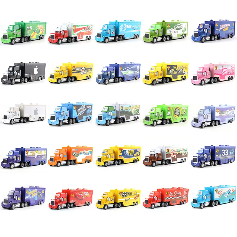 Cars Disney Pixar Car Mack Chick Hicks King Francesco Hudson Truck Toy Car 1:55 Loose Is The Best For Children Christmas Gift