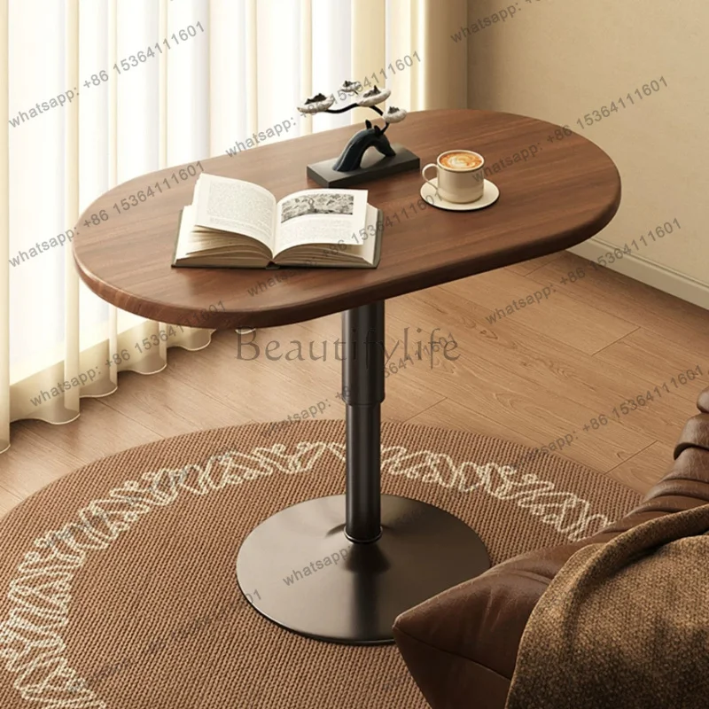 zj.Modern Simple Lifting Bedside Table Removable Computer Table Home Desk Bedroom Worktable Living Room Sofa Study Table Furnitu