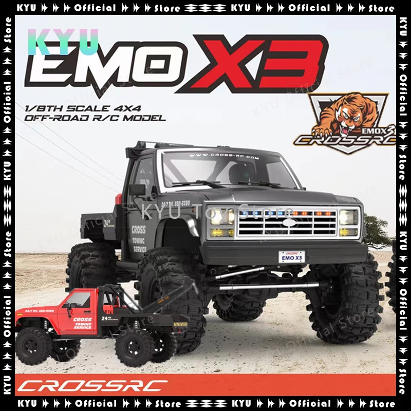 Crossrc Emo X3 Northeast Tiger Tiger 1/8 Multifunctional Remote Rescue Vehicle Climbing Car Off-Road Vehicle Rtr