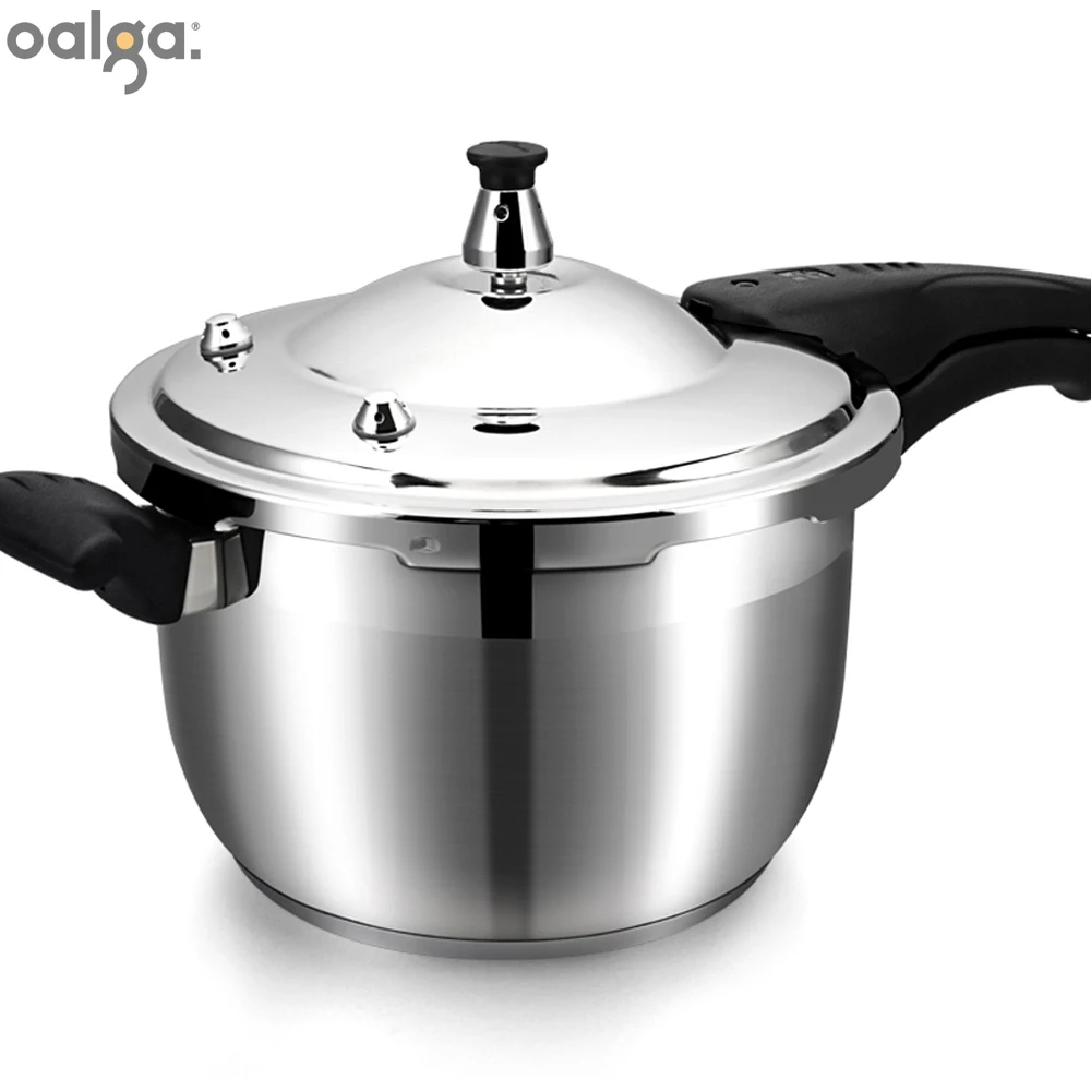 

Aluminum Alloy Kitchen Pressure Cooker, Gas Stove Cooking, Energy-saving, Safety Protection, Outdoor Camping Cookware, 3-8 L