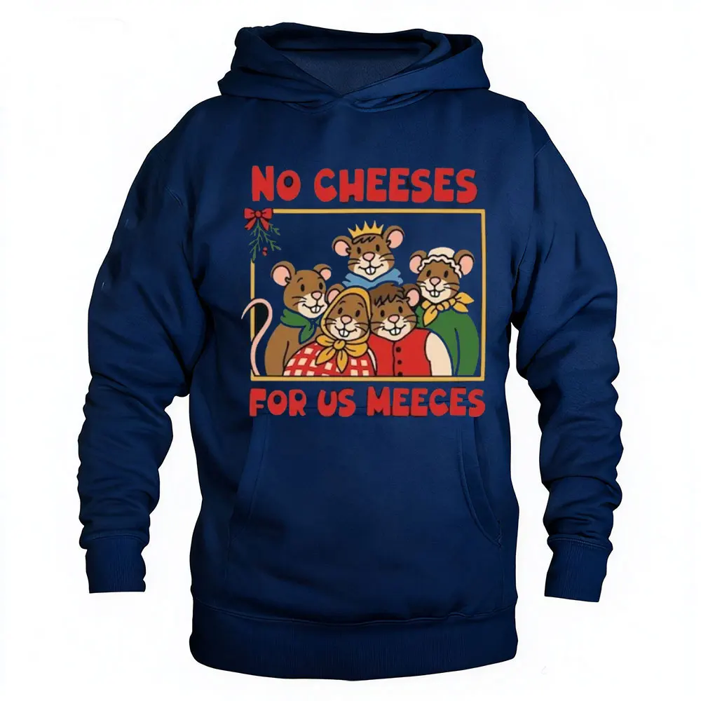 No Cheeses for Us Meeces Sweater Christmas Jumper Carol Sweatshirt Adult Long Sleeve Ropa De Mujer Muppet Mice Holiday Sweater
