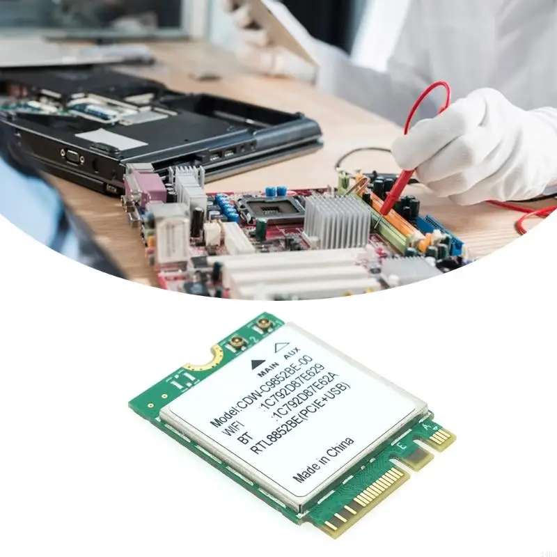 

RTL8852BE WIFI6 Wireless Card 2.4/5GHz Networking Adapter With Bluetooth-compatible 5.2 for Win10 Laptops 24BB