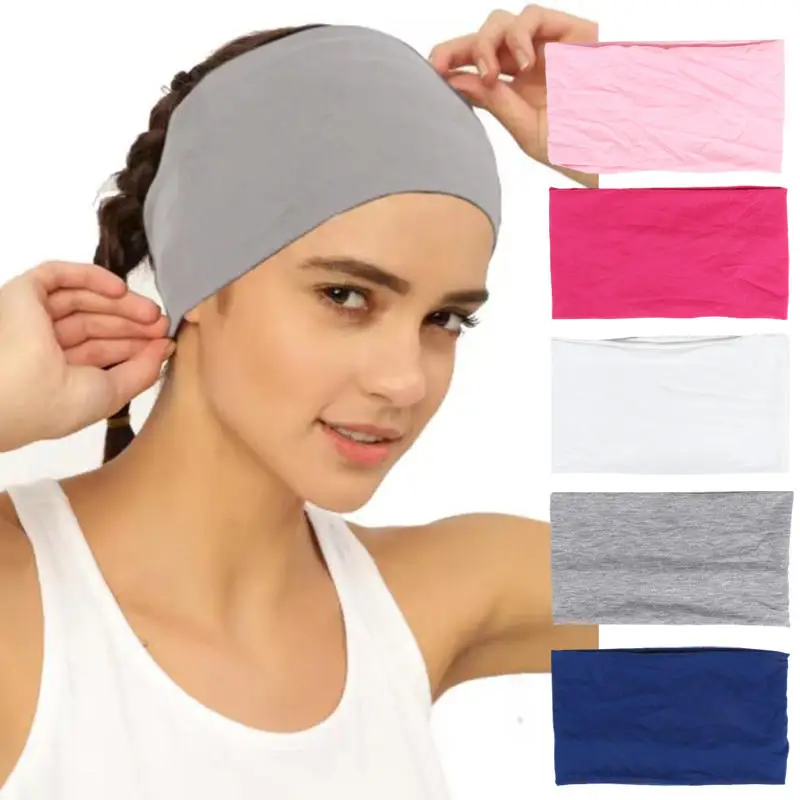

Extra Wide Headbands For Women Stretch Headwraps Boho Head Bands Women's Hair Band Turban Workout Hairband Accessories