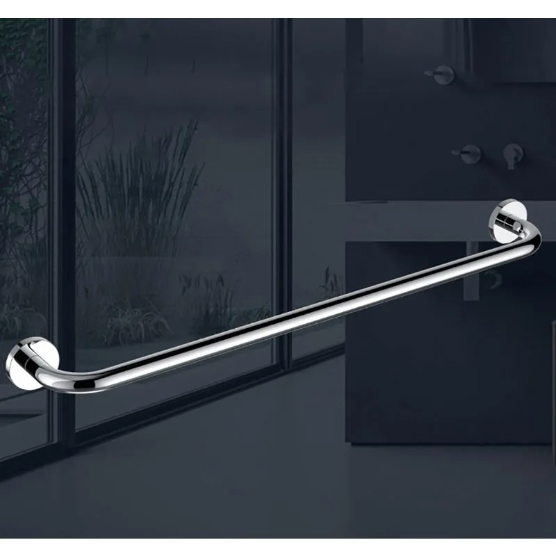 Toilet bathroom thickened 304 stainless steel single bar towel rack towel bar bathroom pendant