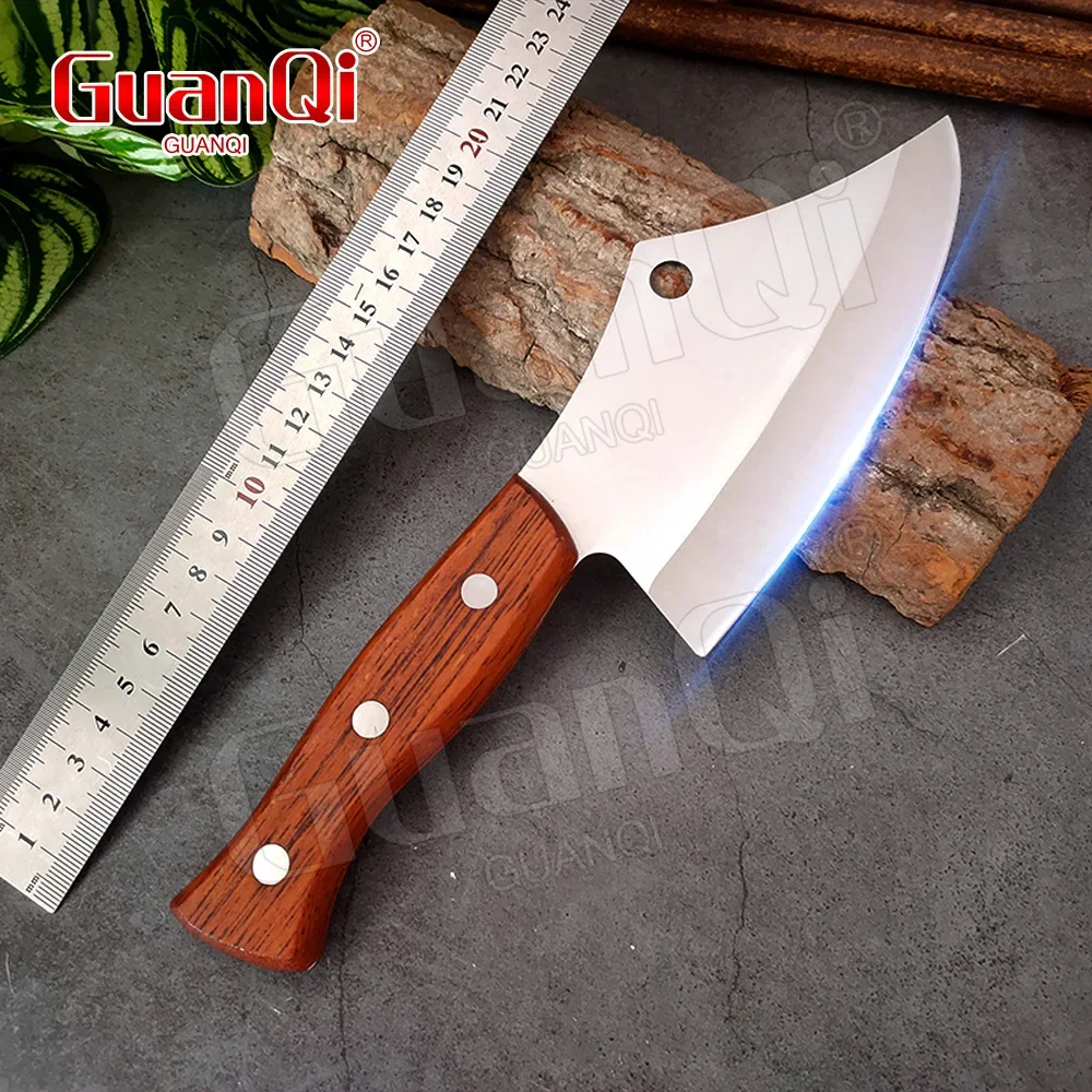 Professional Butcher Cleaver Knife 5Cr15Mov Stainless Steel Outdoor Camping Chef Knife Meat Vegetable Slicer Kitchen Knife