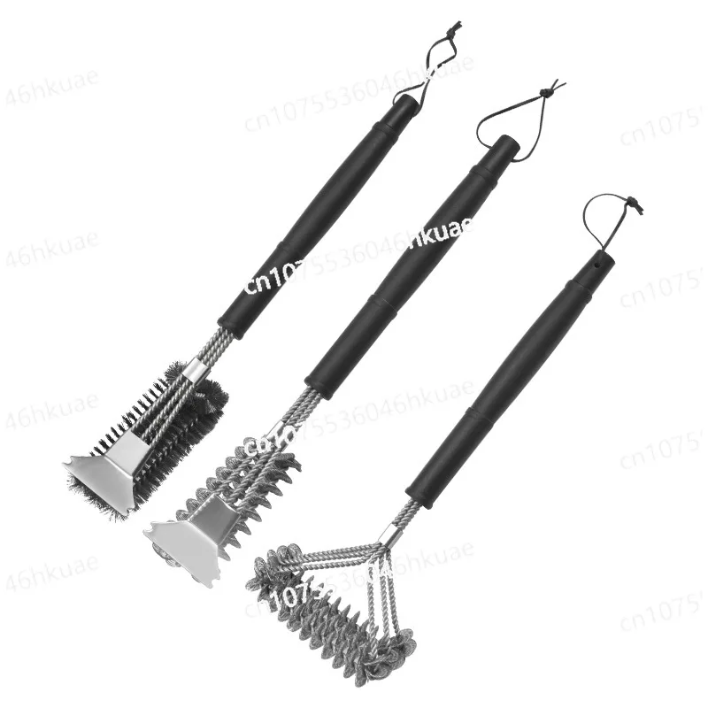 Stainless Steel Cleaning Brush Kitchen Cleaning Tool Pot Bottom Decontamination Steel Wire Brush Oven BBQ Mesh Steel Wire