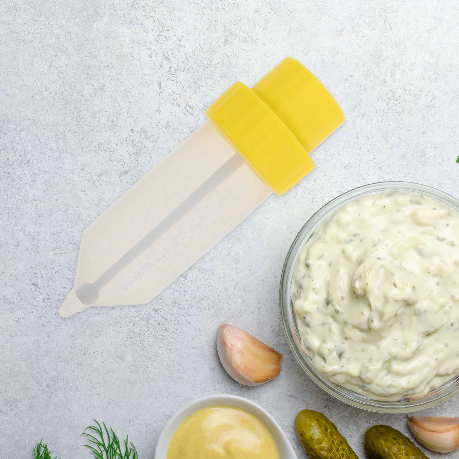 

Hanging Sauce Pump Dispenser Set Refillable Transparent Bottles For Ketchup Mustard Bbq Sauce Salad Dressing Oil Vinegar