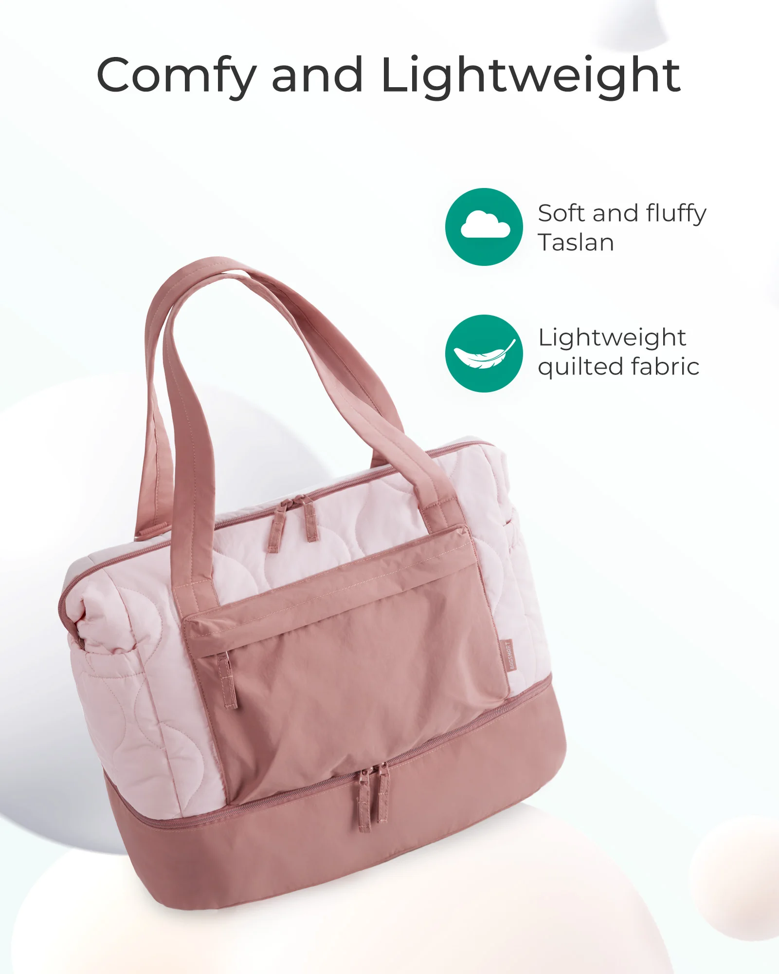 BAGSMART Travel Bag 33L Weekender Carry On Duffle Bags for Women Large Capacity Luggage Storage with Shoe Compartment Hot Sale