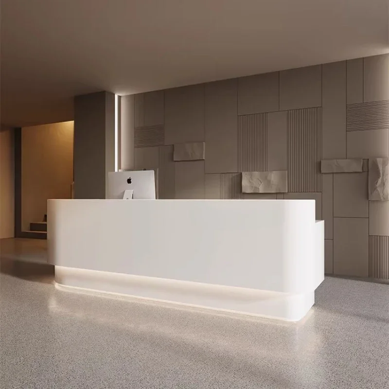 Commercial Store Reception Desk Beauty Institute Counter Office Help Reception Desk Luxury Empfangs Theke Reception Furniture