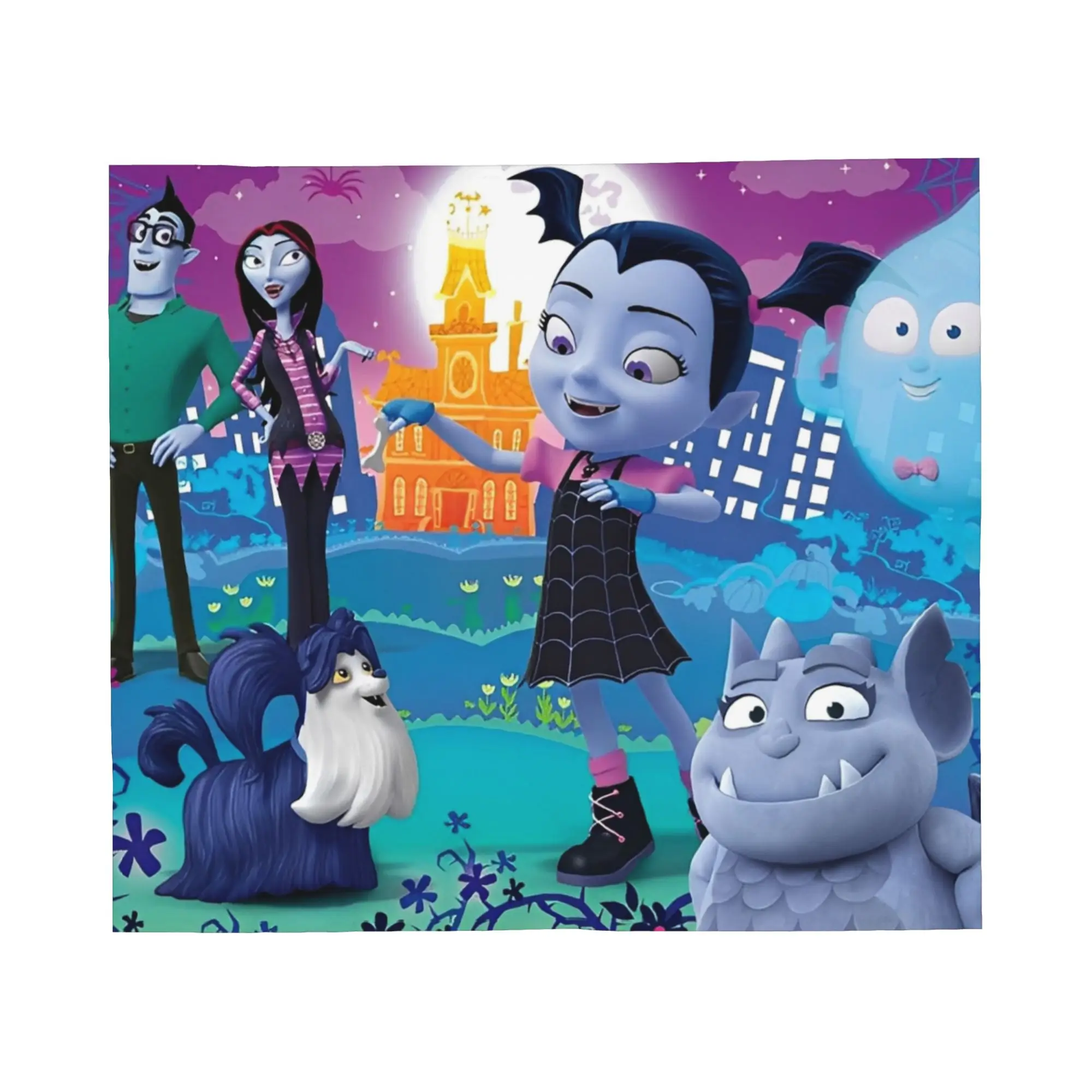 Vampirina في سن المراهقة مصاص دماء بطانية سوبر لينة الدافئة رمي البطانيات للأريكة 50x60 بوصة متعددة الحجم الفراش يلقي #2