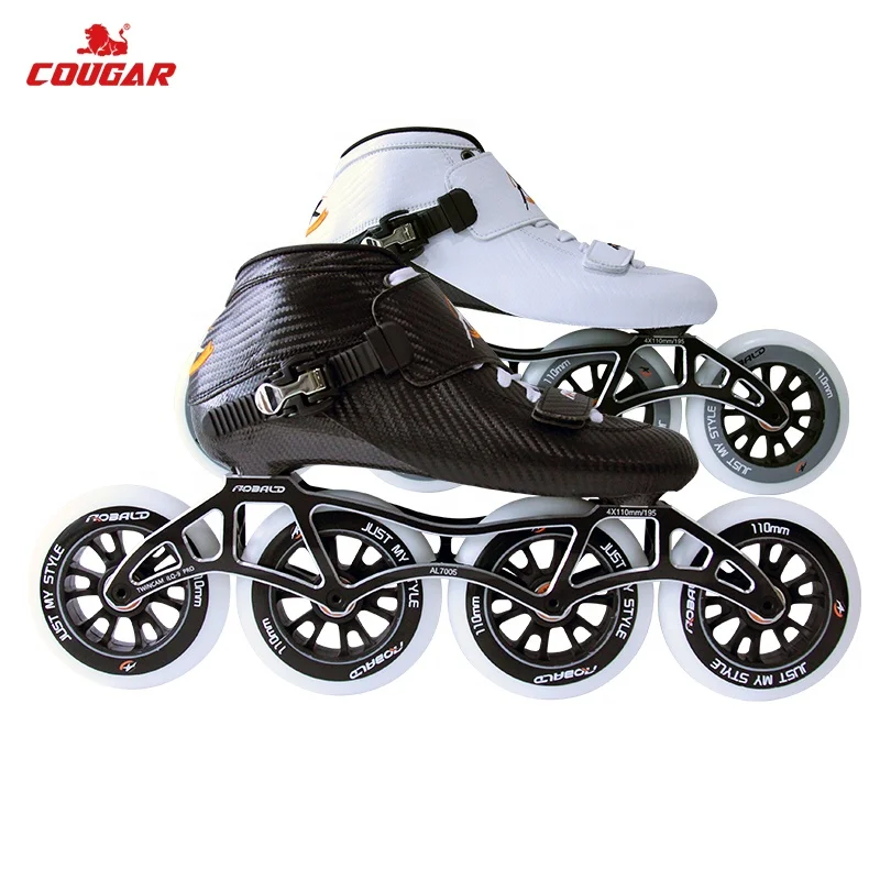 

Cougar Speed Skate 7 Layers Carbon Fiber Wheel Men Inline Professional Speed Skate Shoes