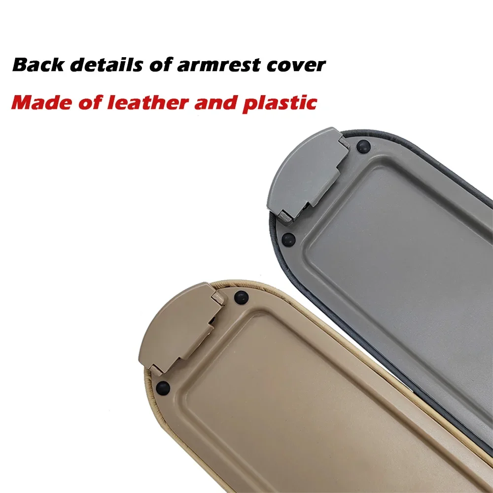 ل Vw جيتا جولف Mk4 بورا بيتل باسات B5 Vw بولو 6R الجلود مسند ذراع السيارة سيارة مركز وحدة التحكم مسند الذراع غطاء غطاء 1 قطعة #6