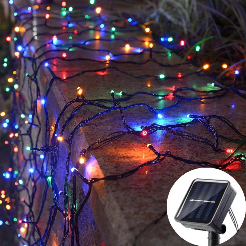 

Светодиодные гирлянды на солнечных батареях, уличные светильники на солнечной энергии, водонепроницаемые, в виде звезд, для создания атмосферы на праздниках и вечеринках