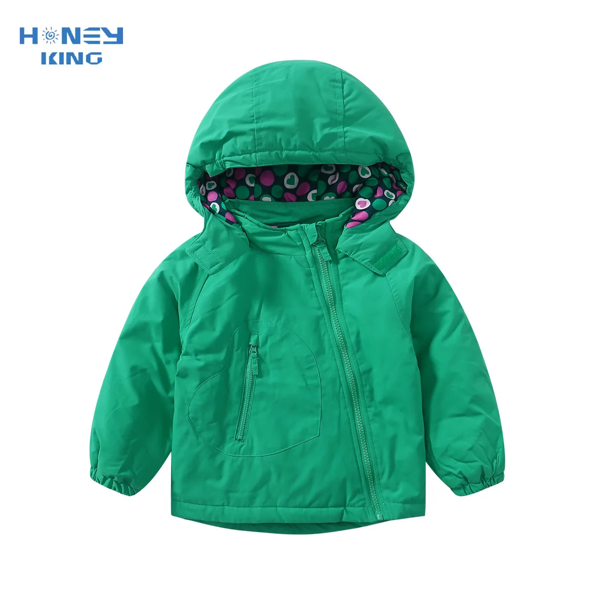 

HONEYKING Baby Girls Winter Clothes Kids Thin Cotton Hooded Coat Spring Jacket Children Clothing For Boys Warm Kids Outerwear