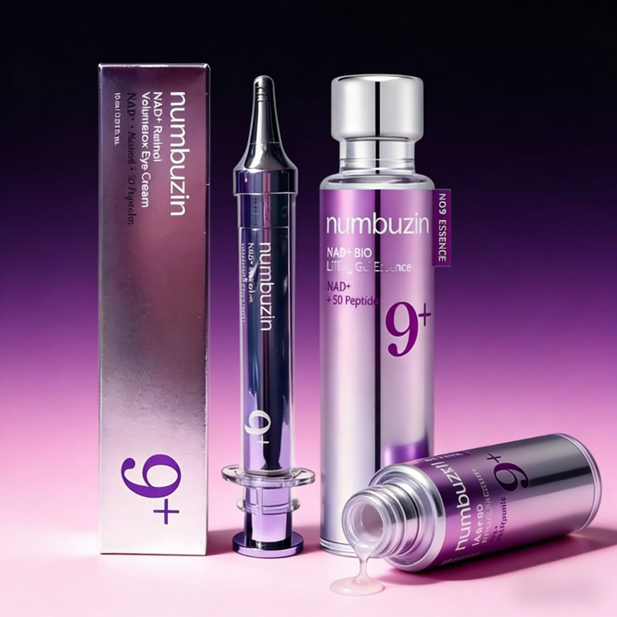 

Numbuzin9+NAD+ Ultrasonic Serum Eye Cream Deep Nourish Hydrate Firm Fade Lines Anti Aging Eye Care Dark Circles