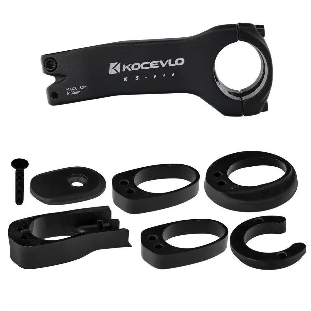 11pcs in 1 KOCEVLO Aluminum Bicycle Stem 31.8-28.6mm Road MTB Bike Handlebar Stem With Top Cap