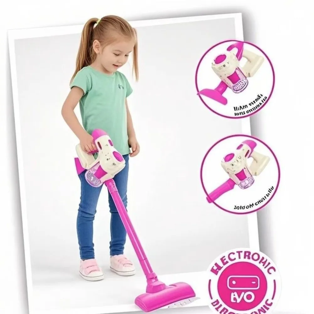 Realistisch 3-in-1 elektrisch stofzuigerspeelgoed Fantasiespel Trolley Huishouden Schoonmaken Speelgoed Simulatie Stofvanger Kinderen