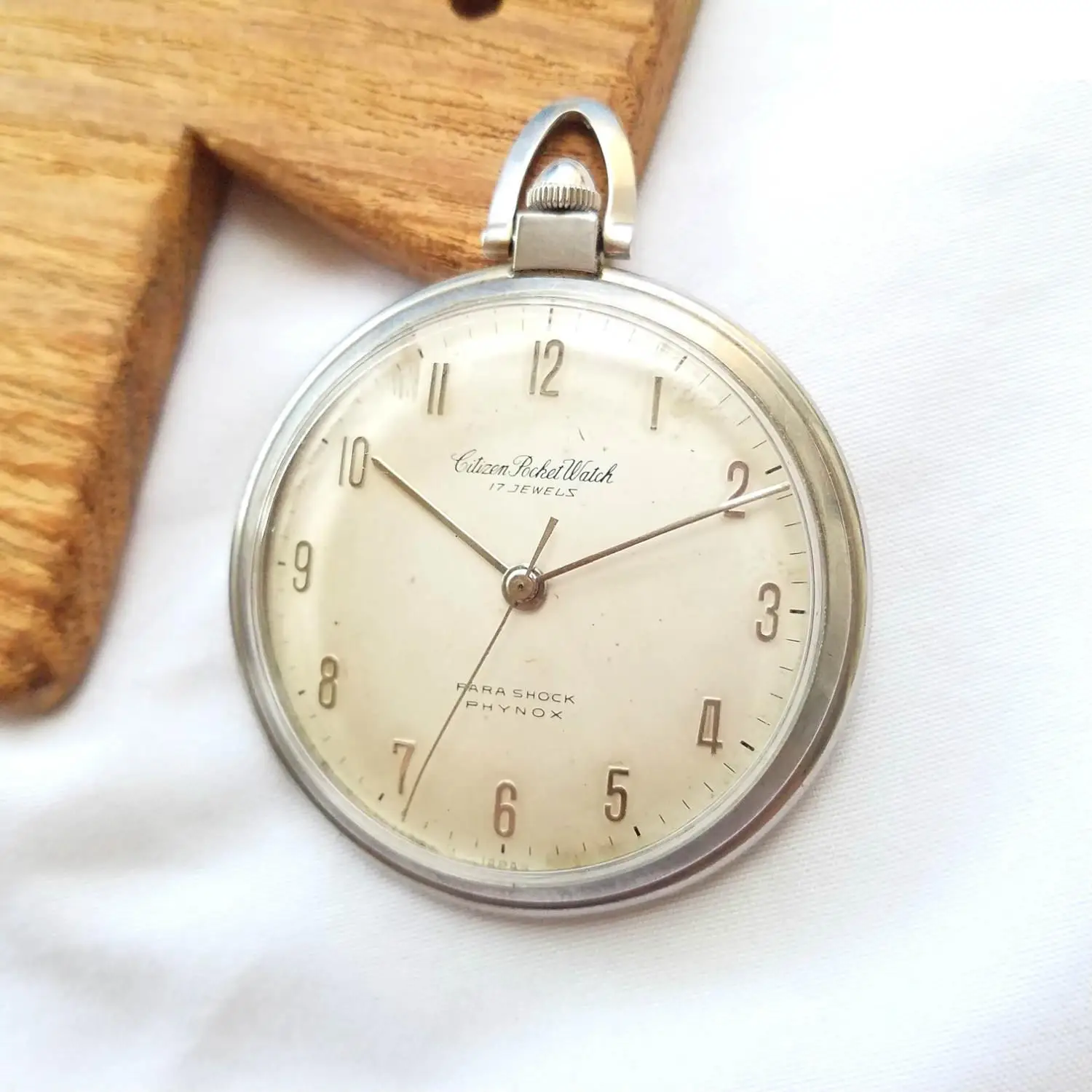 【Antique Collection Grade! Classic full digital scale] Japan brought back シチズン manual pocket watch