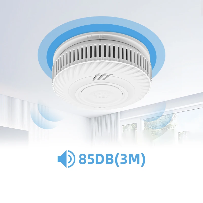 

Sound Warning Smoke Alarm Photoelectric Smoke Detector Fire Alarm with CE EN 14604 Certificate