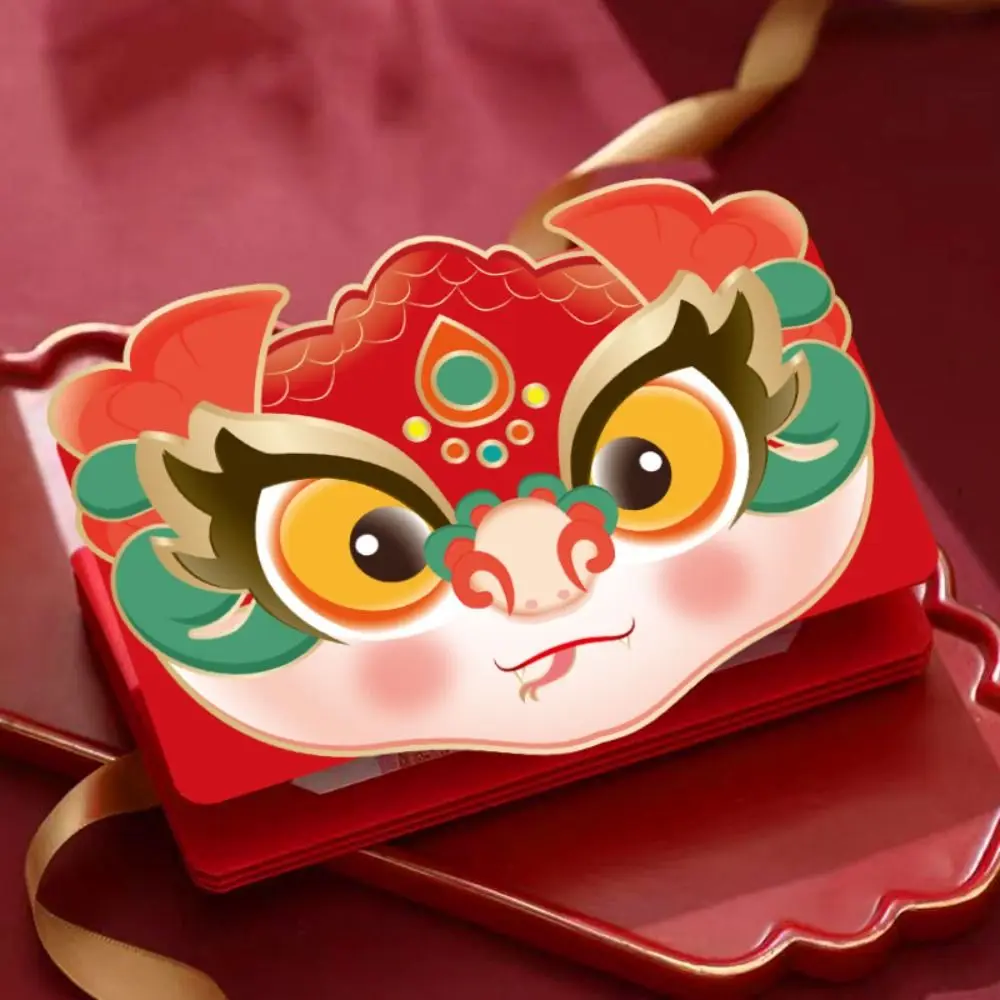 Sobre rojo chino de 2025, borla de bendición, paquete rojo de Año Nuevo 3D, Festival de Primavera de HongBao, bolsillos rojos de la suerte, 2 uds.