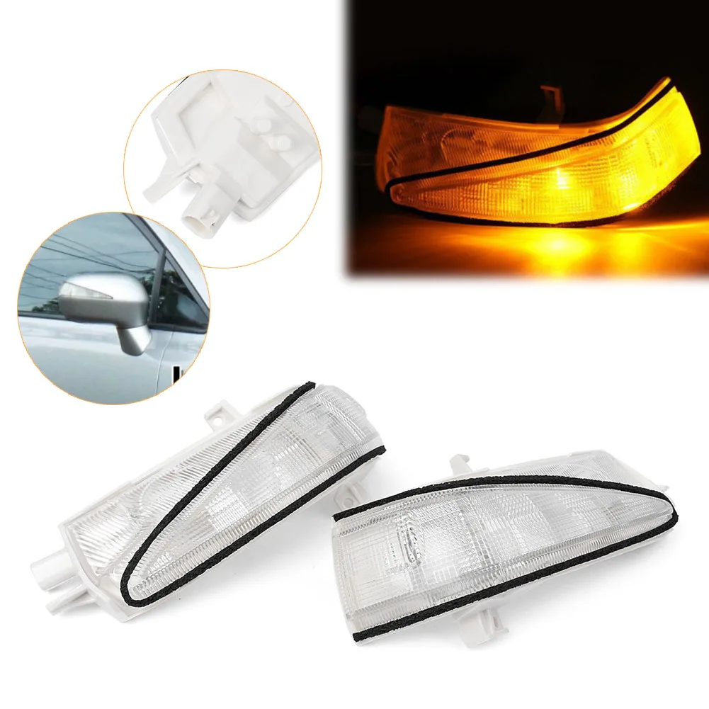 2PCS Rearview Mirror Side Turn Light Amber LED For Honda Civic 2006 2007 2008 2009 2010 2011 Left+Right 34300SNB013 34350SNB013