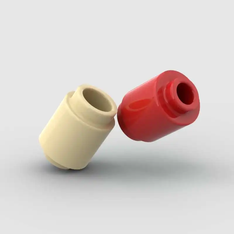 10PCS 3062 1x1 Cylindrical Block Moc Color Loose Parts Compatible with Brick DIY Children's Toy Assembly Storage