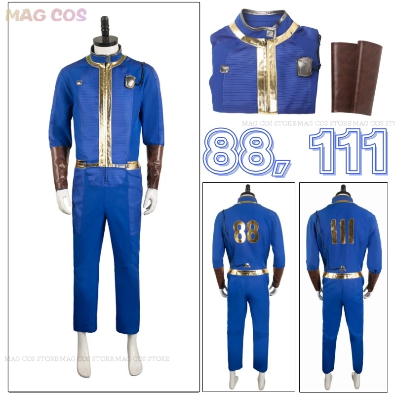 

88, 111 Cosplay Out Vault Cosplay Women Men Jumpsuit Costume Unisex Handguard Bodysuit Outfits Halloween Carnival Suit Shelter