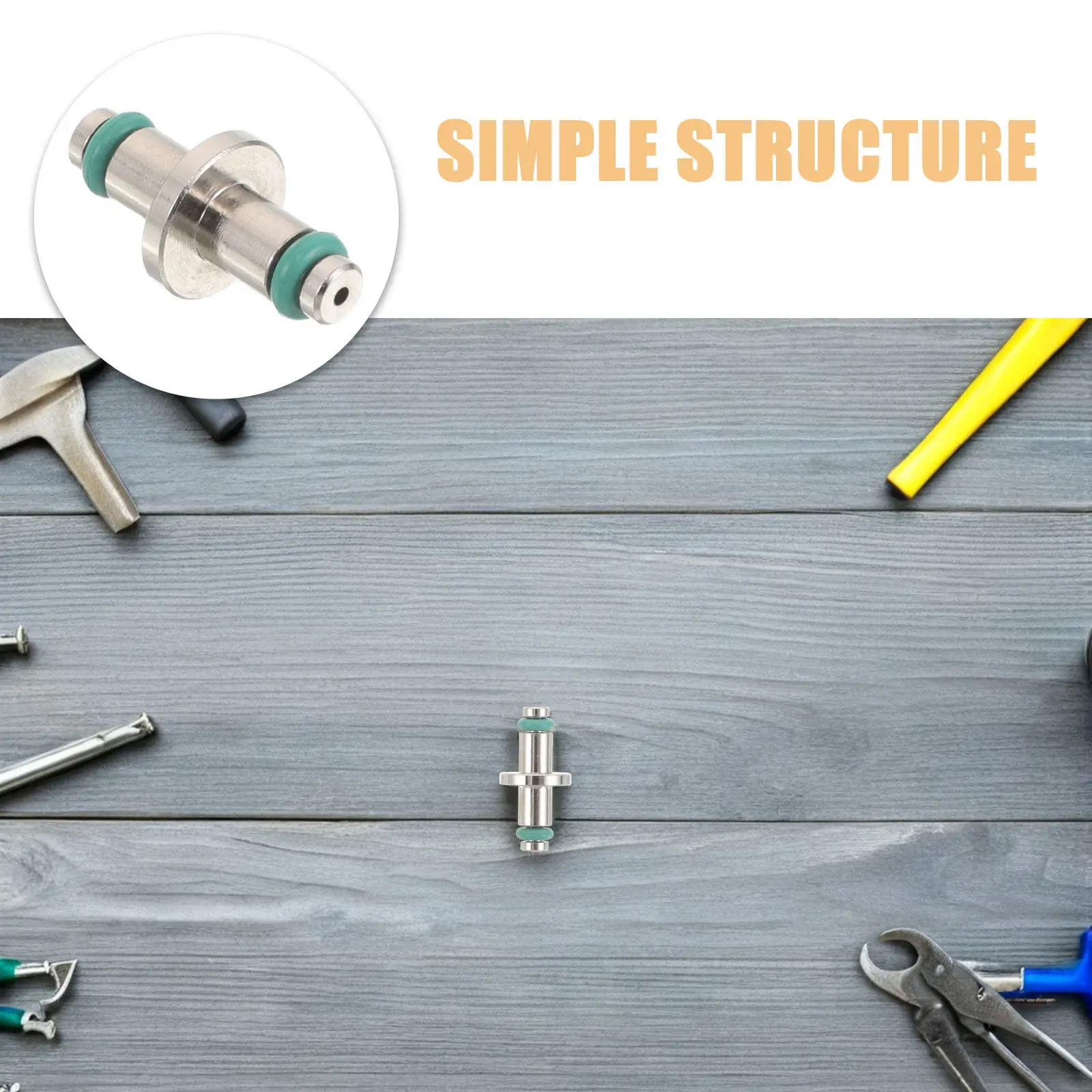 Hose Residual Pressure Gauge Gas Valve Core Diving High-pressure Swivel Spool Silver for Scuba Repairs