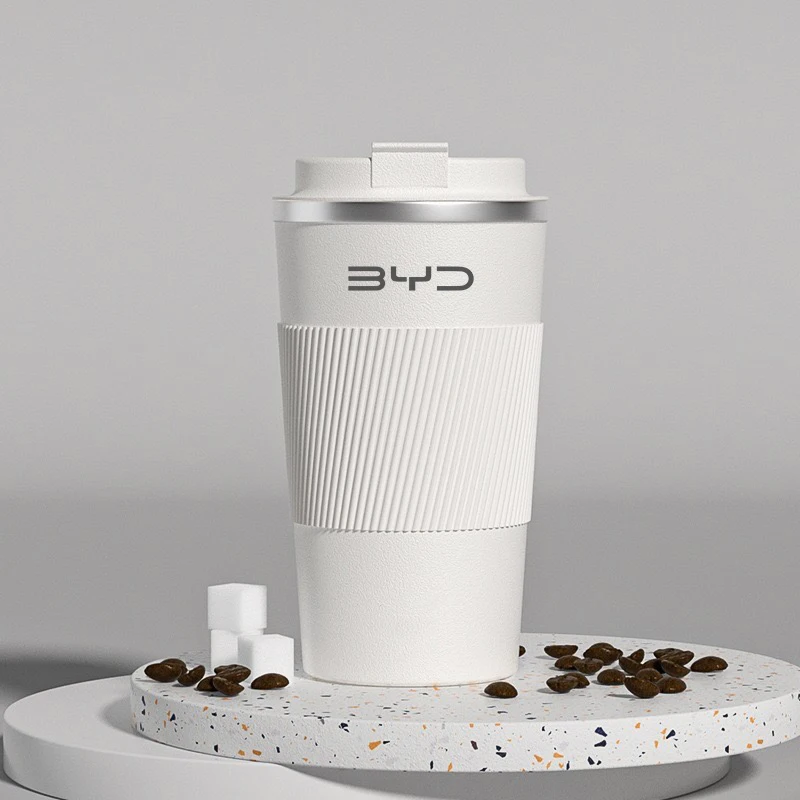Car Coffee Mugs for BYD Song Pro QIn PLUS MAX Han EV Dolphin Durable Second Tang Dm Yuan Vacuum Flasks Thermos Bottle 510ml view 2