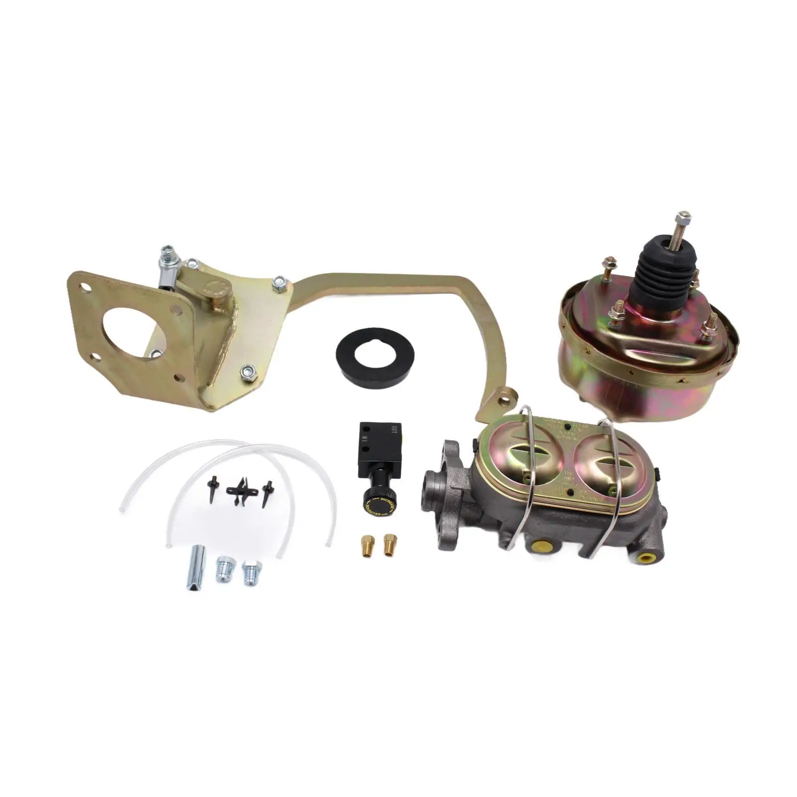 

7" Power Brake Booster Spare Parts Simple Installation Master Cylinder Kit for 1935-1940 Car Truck Vehicle Accessory