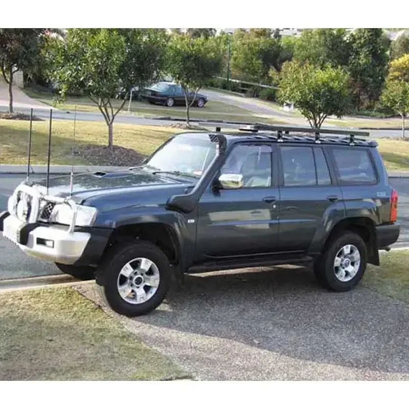 Matowa czarna fajka SNY61D 4x4 akcesoria zewnętrzne samochodu terenowego gorąca sprzedaży trwała uniwersalna dla Nissan GU Patrol Wagon Y61